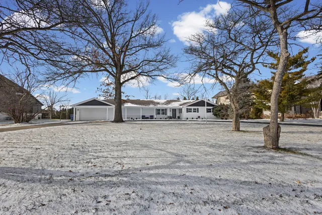 a street view covered with snow