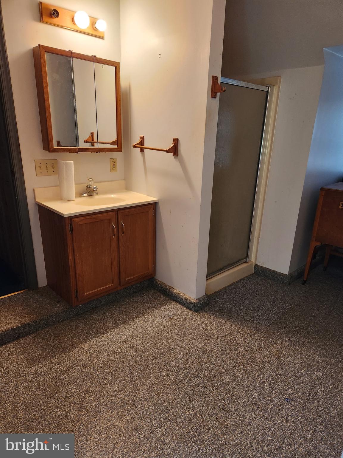 1422 Big Run Road Everett, PA 15537 - Photo 18 of 35 a bathroom with a sink and a mirror