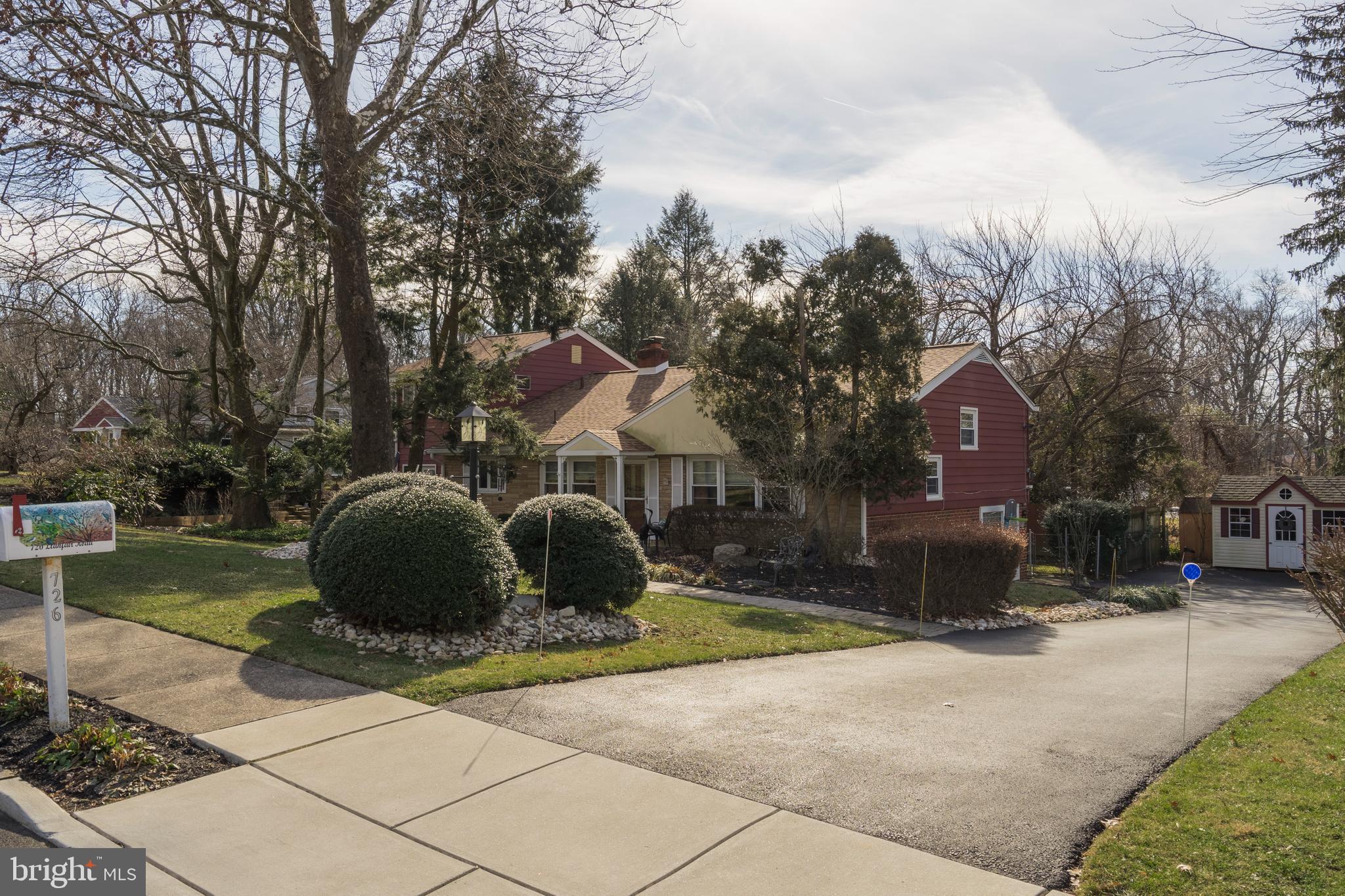726 Llanfair Road Jenkintown, PA 19046 - Photo 5 of 41 Side of House and Driveway