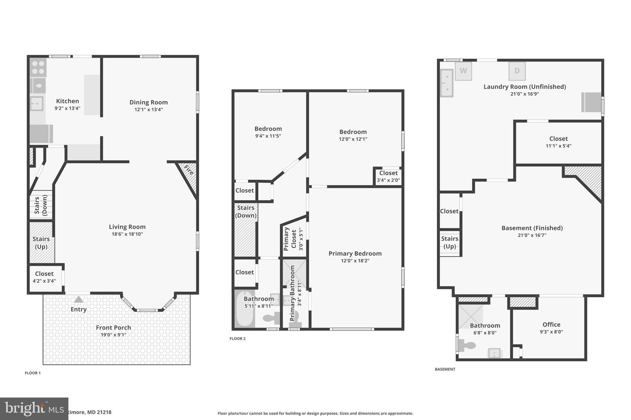 1528 Shadyside Road Baltimore, MD 21218 - Photo 39 of 39 Combined Floor Plan