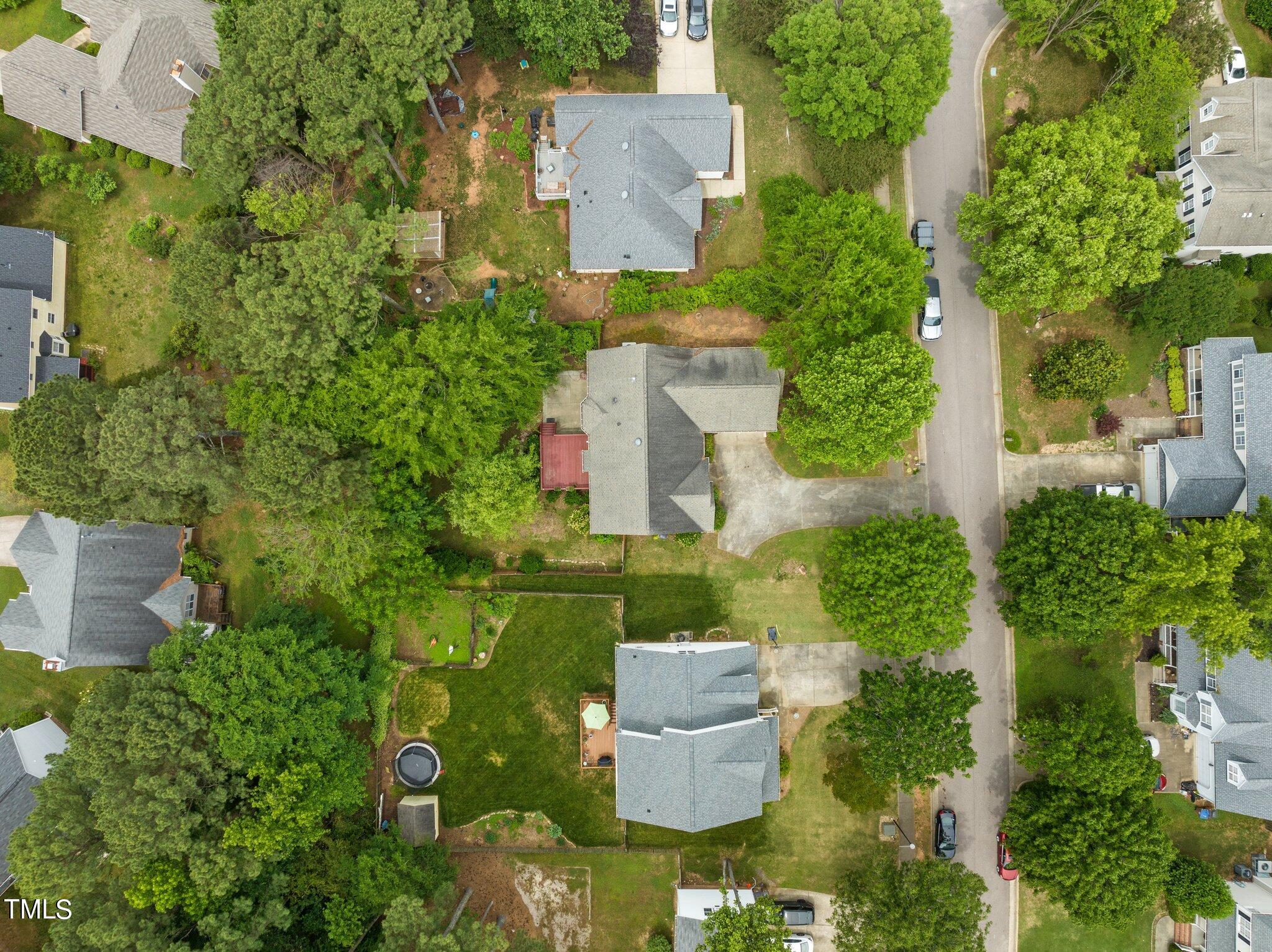 604 Middle Bridge Road Wake Forest, NC 27587 - Photo 48 of 48 an aerial view of a house with outdoor space