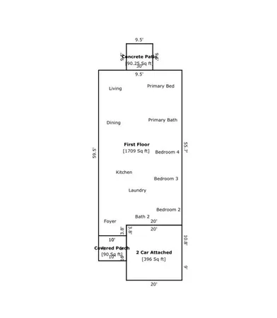 a picture of a floor plan