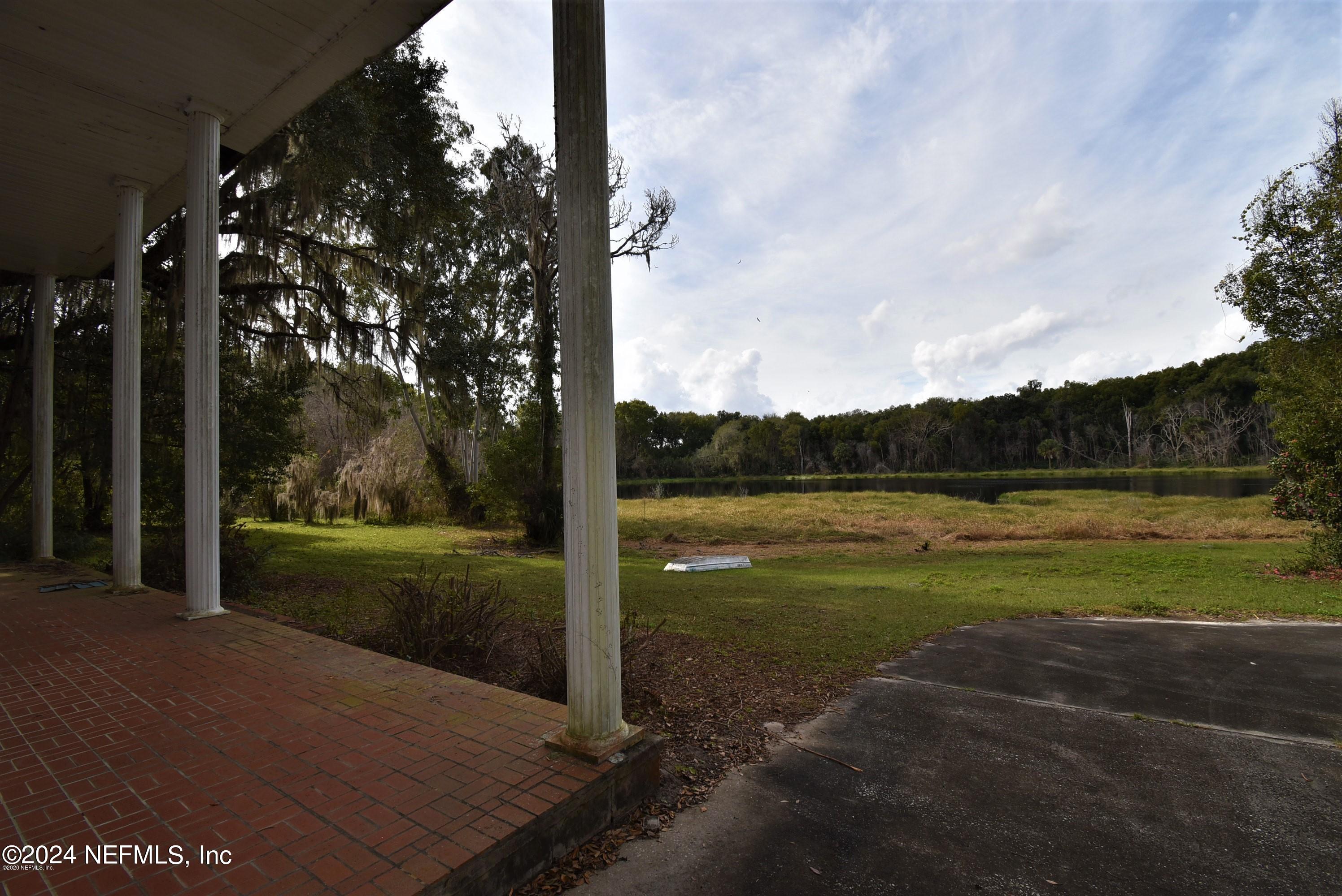 view of pond