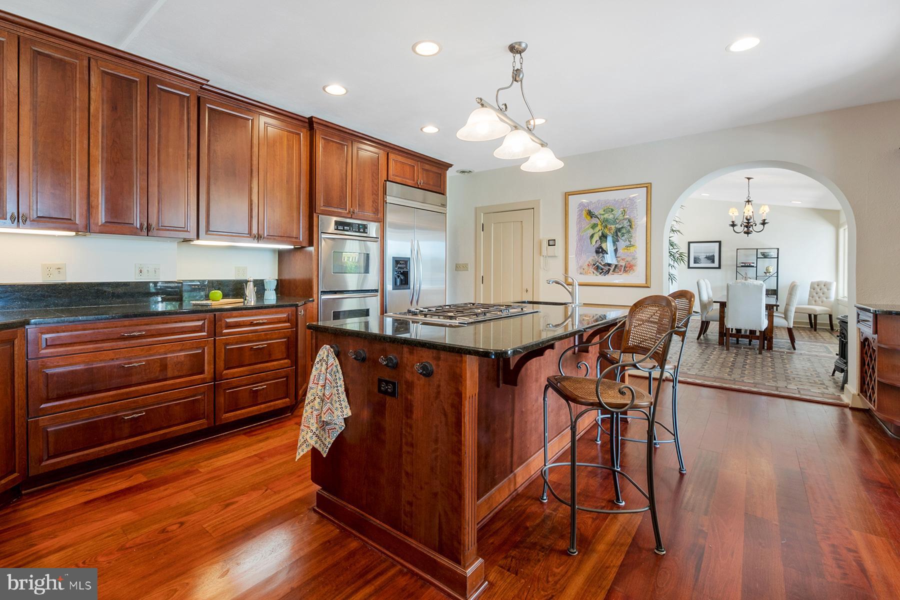 421 Ferry Point Road Annapolis, MD 21403 - Photo 24 of 51 Gourmet kitchen with cherry cabinets and a pantry