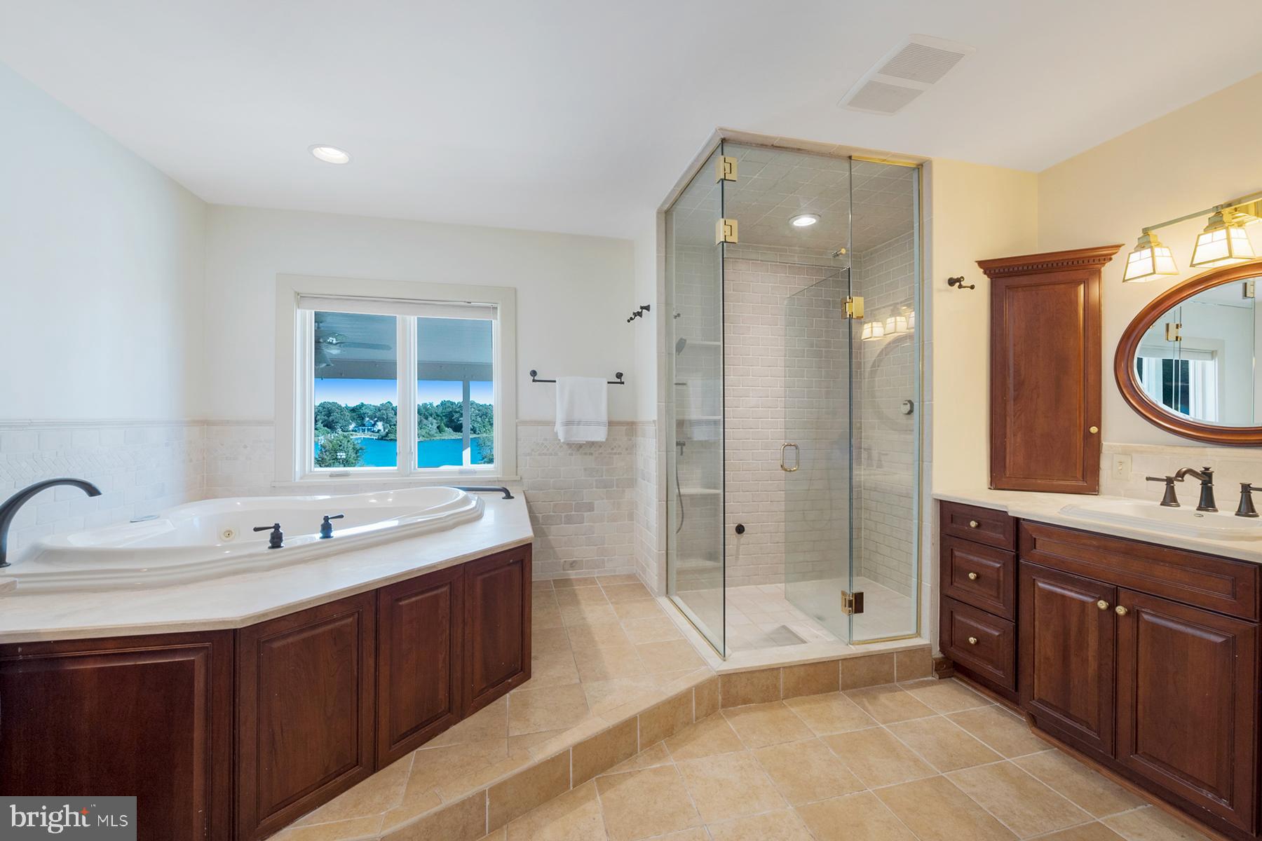 421 Ferry Point Road Annapolis, MD 21403 - Photo 33 of 51 Master bathroom has jetted tub & 2 vanities