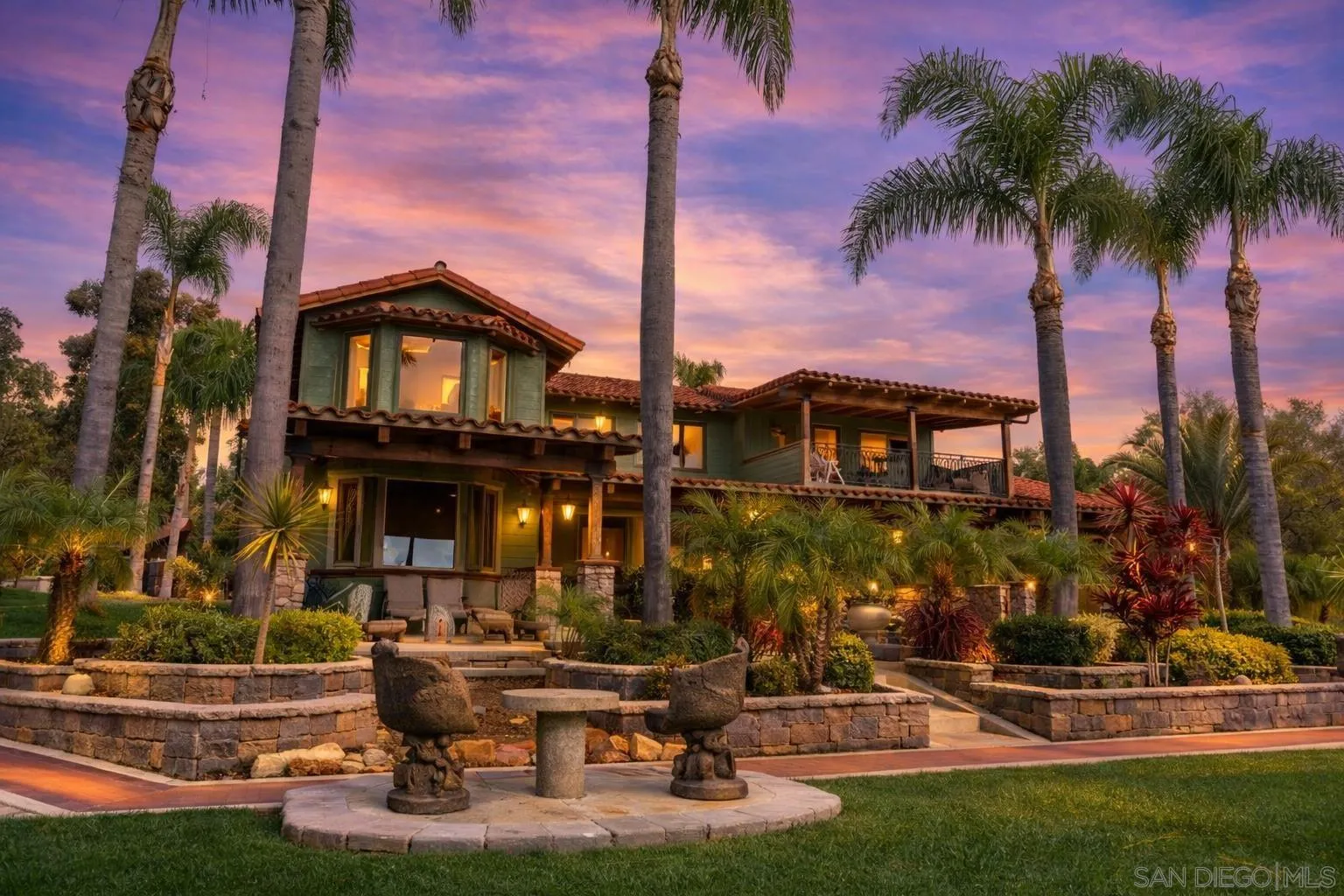 3097 Green Heather Lane Fallbrook, CA 92028 - Photo 2 of 37 a front view of a house with swimming pool garden and outdoor seating