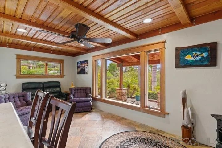 3097 Green Heather Lane Fallbrook, CA 92028 - Photo 7 of 37 a living room with furniture a flat screen tv and a large window