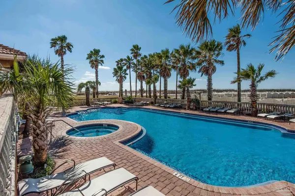 a view of outdoor space with swimming pool and patio