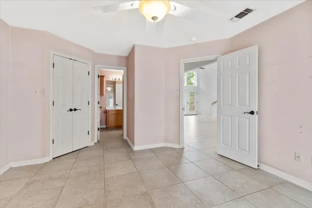 a view of an empty room