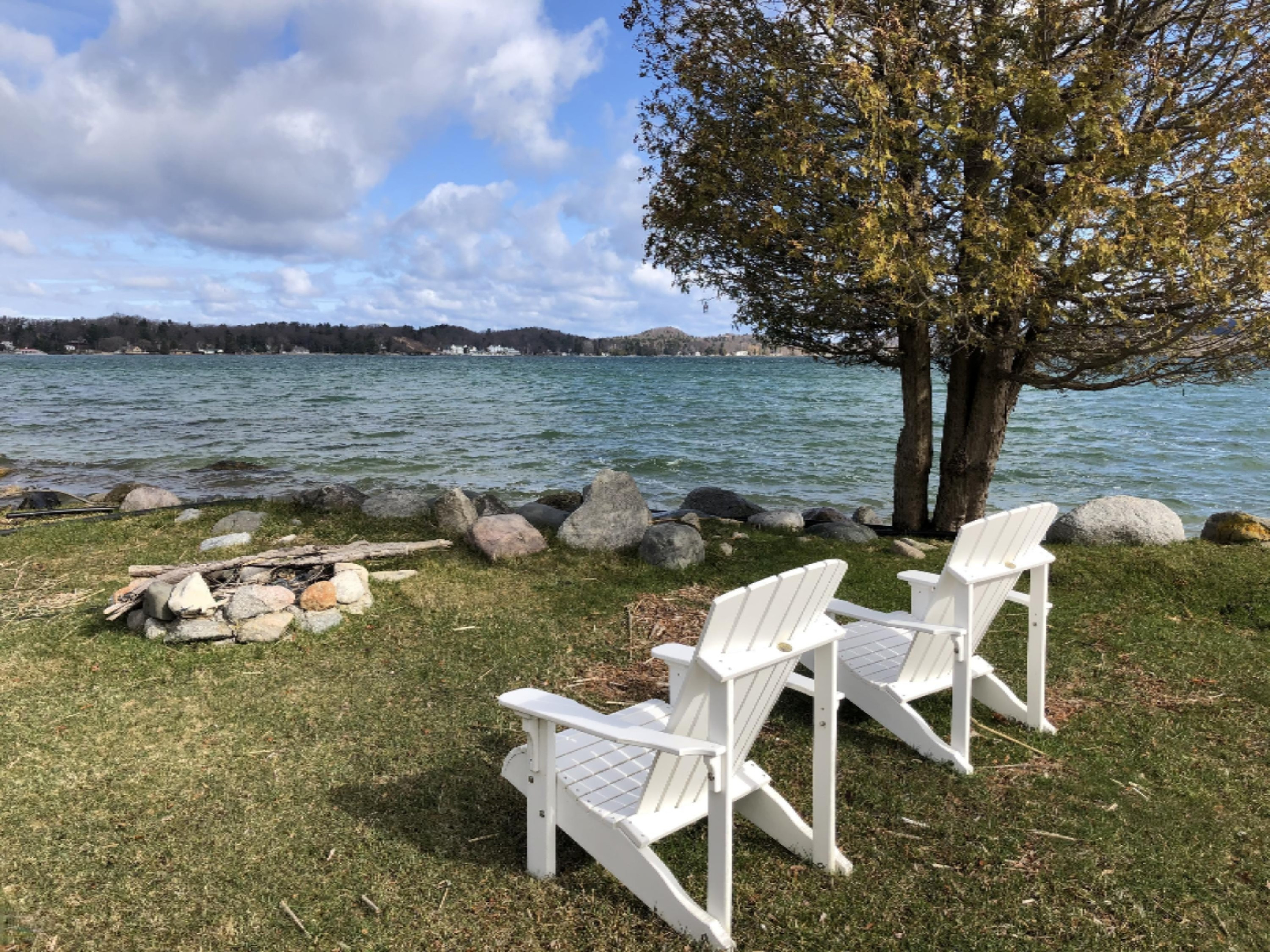 2536 Crescent Beach Road Manistee, MI 49660 - Photo 2 of 55 100 ft on Portage Lake