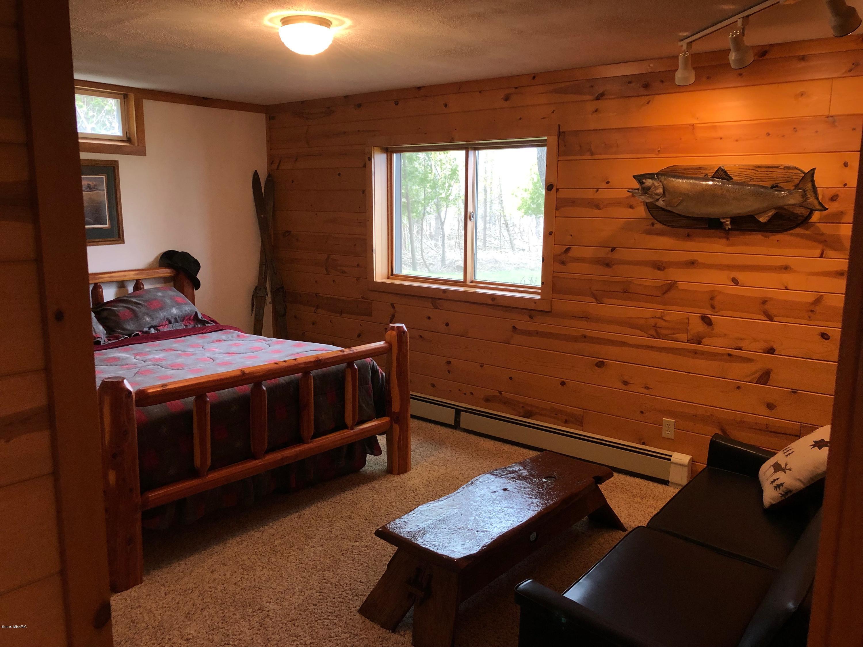 2536 Crescent Beach Road Manistee, MI 49660 - Photo 34 of 55 Lower Level BR with Views of Portage LK