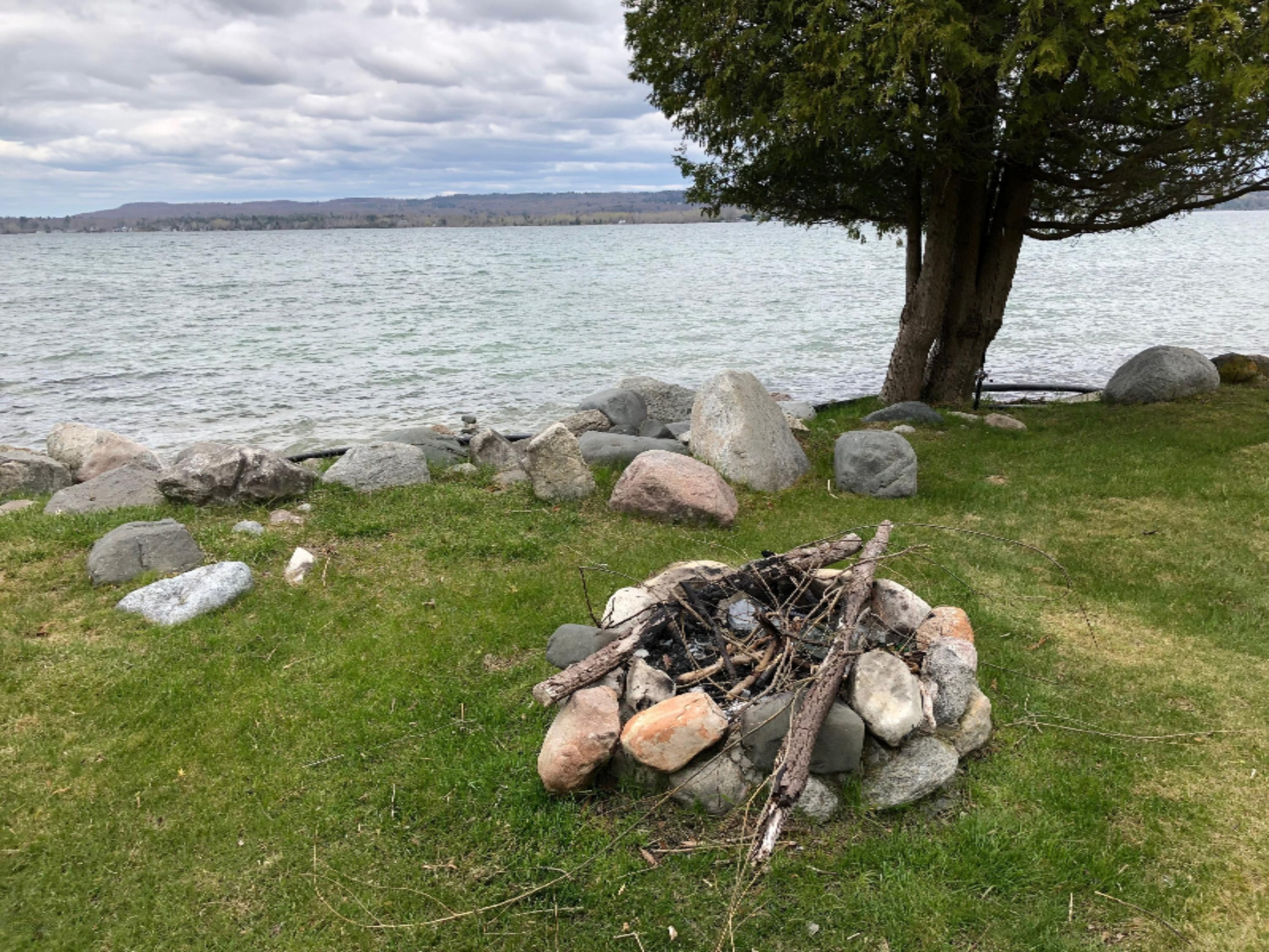 2536 Crescent Beach Road Manistee, MI 49660 - Photo 43 of 55 Fire Pit at Portage Lake