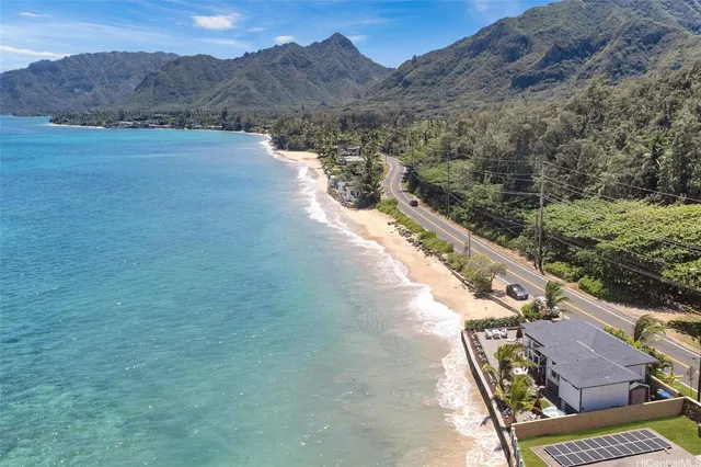 a view of a terrace with a yard