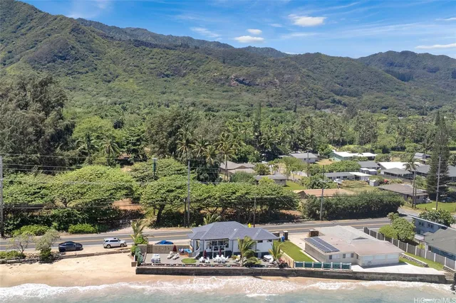 a view of swimming pool with outdoor seating
