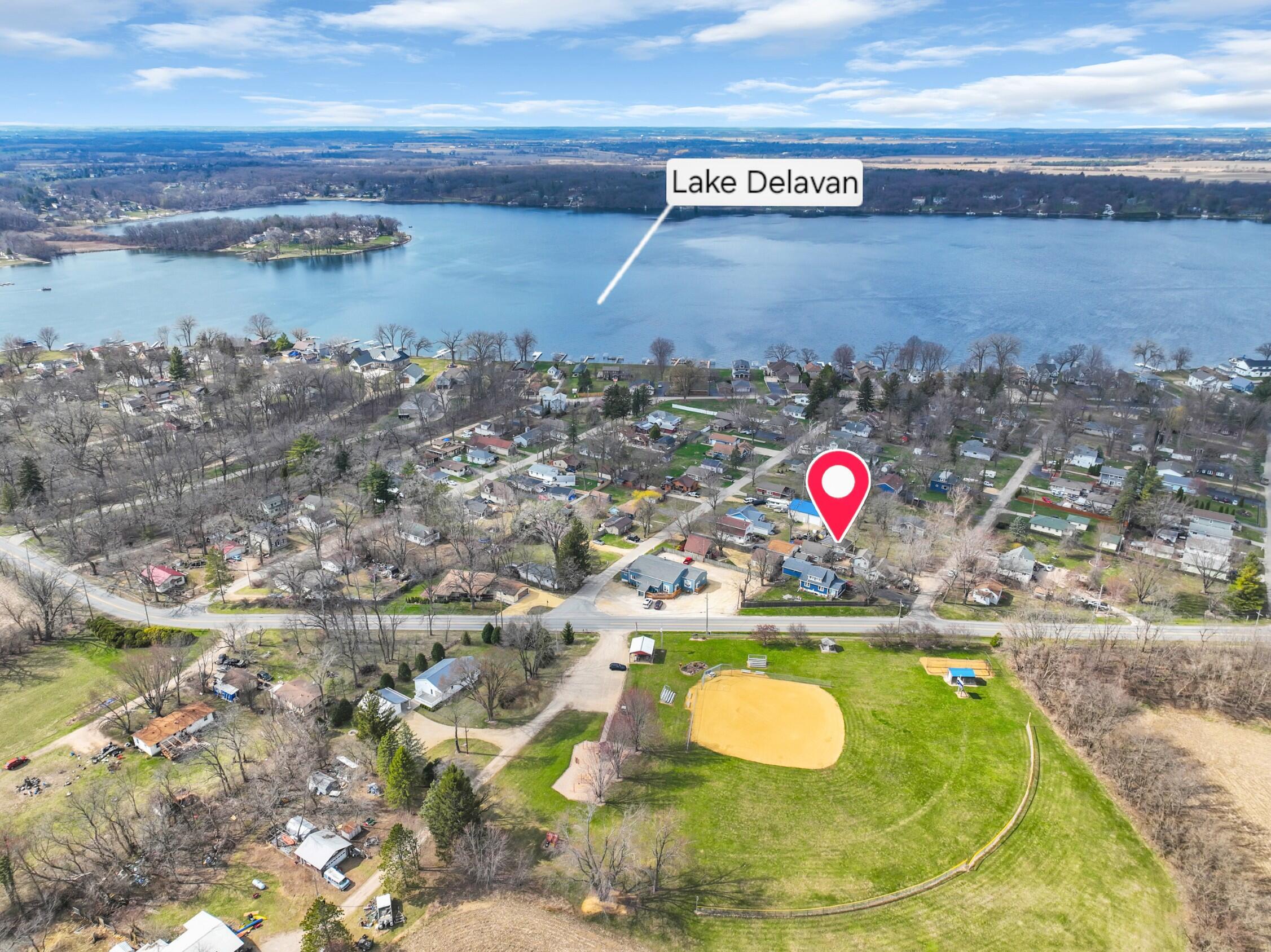 4107 Pleasant Street Delavan, WI 53115 - Photo 3 of 6 Aerial