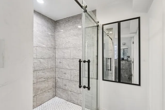 a brick building with a sink