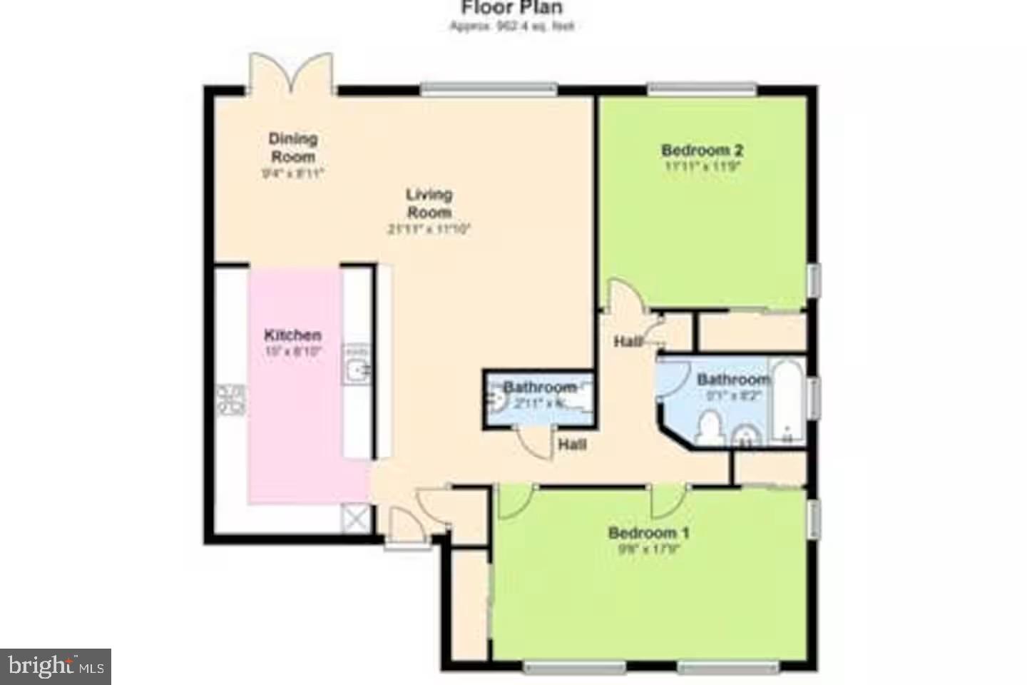 4118 18th Road North Arlington, VA 22207 - Photo 48 of 48 a picture of a bench in front of a door