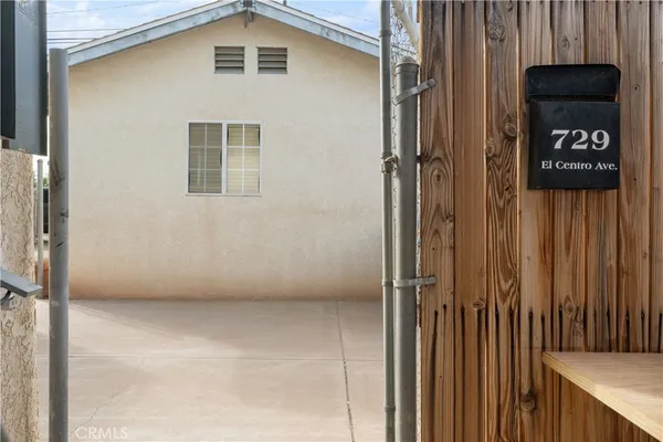 a view of front door