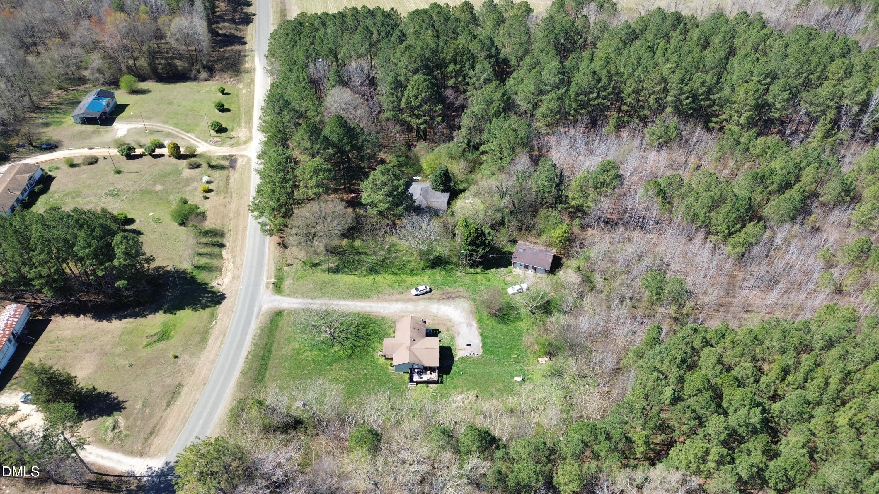 299 Hodges Road Franklinton, NC 27525 - Photo 6 of 10 an aerial view of a house with yard