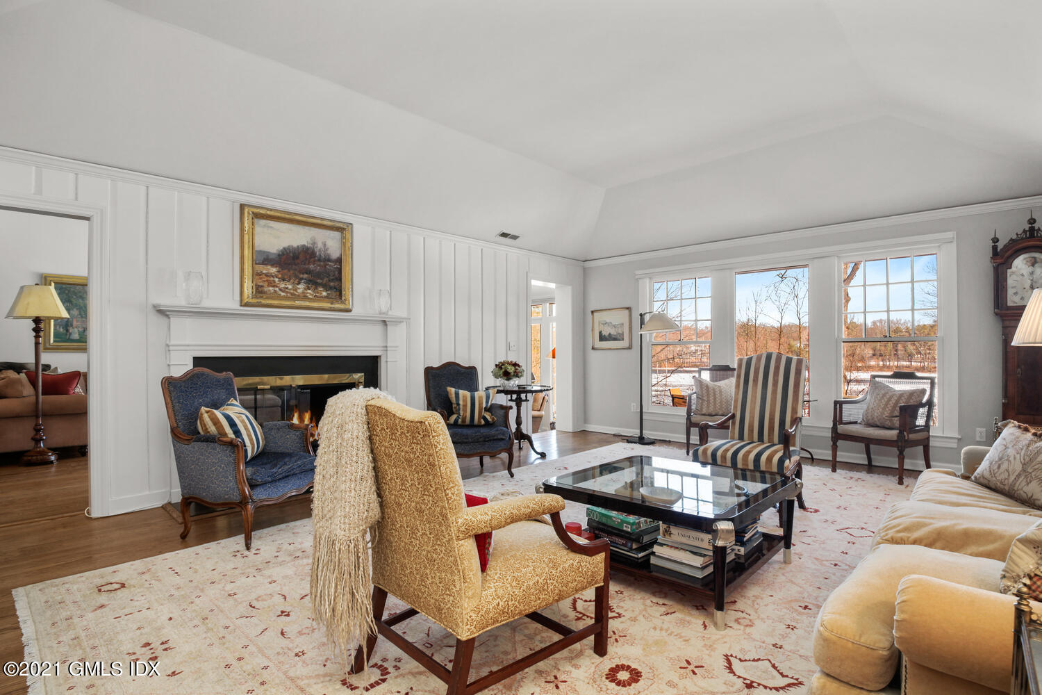 66 Butternut Hollow Road Greenwich, CT 06830 - Photo 7 of 19 a living room with furniture and a fireplace