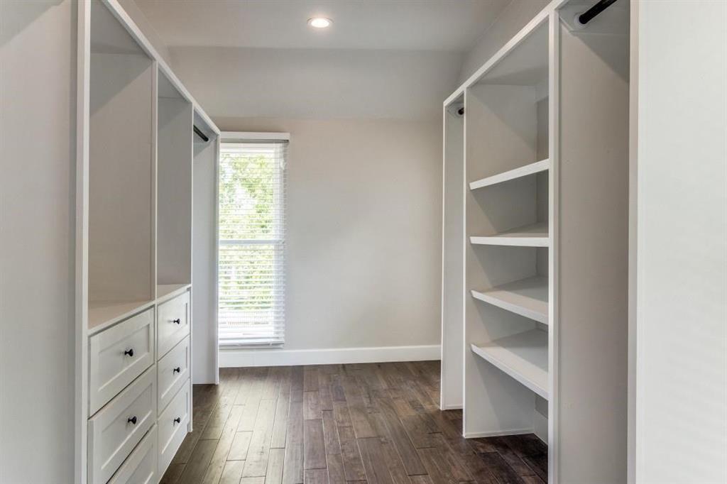 608 South Dooley Street Grapevine, TX 76051 - Photo 29 of 38 a view of an empty room with wooden floor and a window