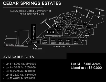 $210,000 | Lot 14 Big Cedar Court, Decatur, TX 76234