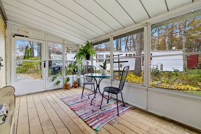 a outdoor view with a sitting space