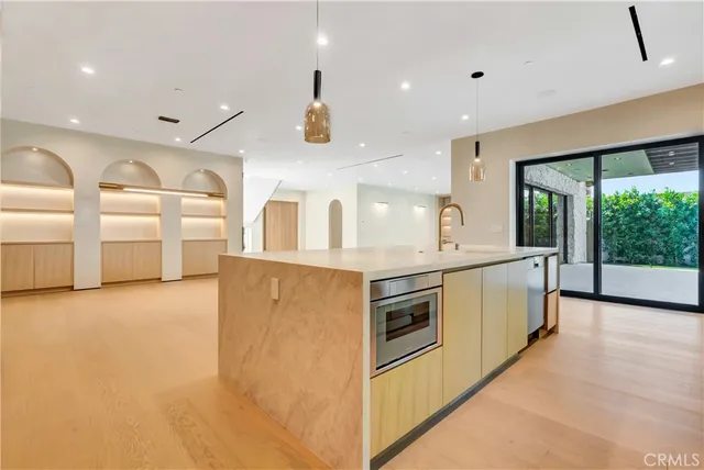 a view of a livingroom with a staircase