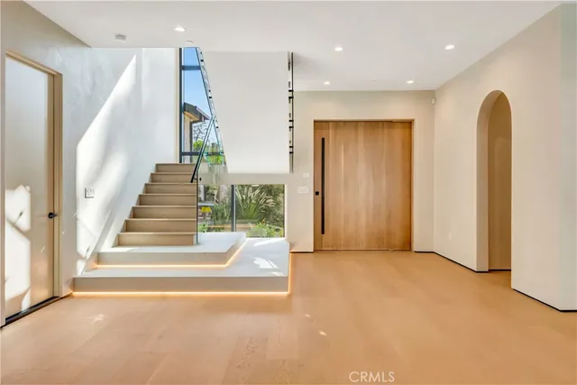 a view of an entryway with staircase