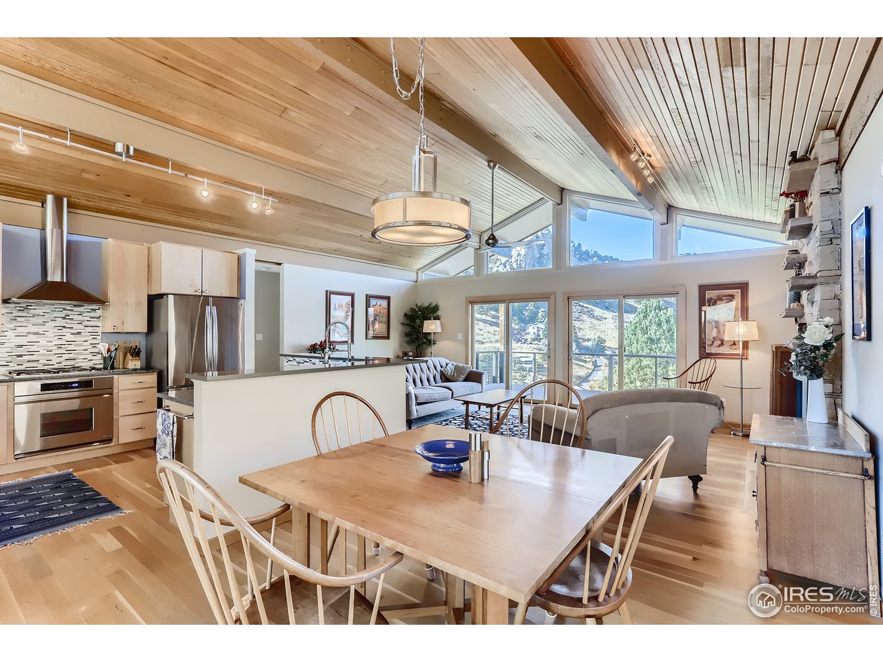 389 South Cedar Brook Road Boulder, CO 80304 - Photo 8 of 30 a view of a dining room with furniture window and outside view