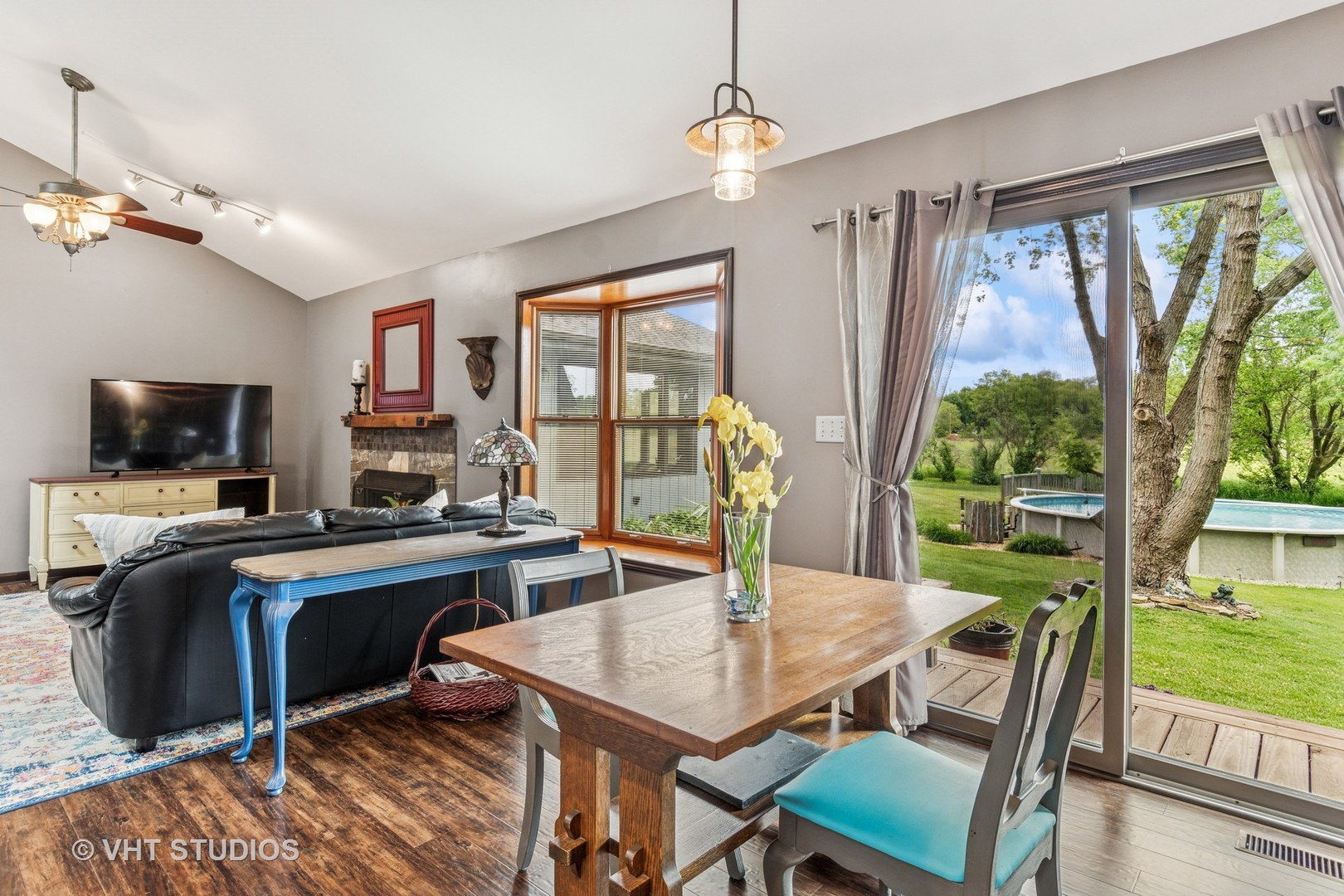 62 Foxhurst Lane Newark, IL 60541 - Photo 13 of 36 a view of a dining room with furniture window and outside view