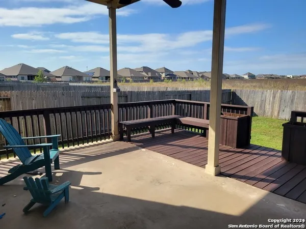 a view of a ocean from deck
