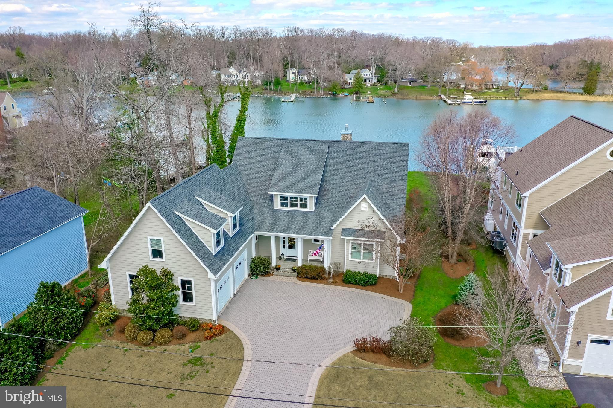 708 Black Forest Road Annapolis, MD 21409 - Photo 6 of 82 an aerial view of a house with outdoor space and lake view