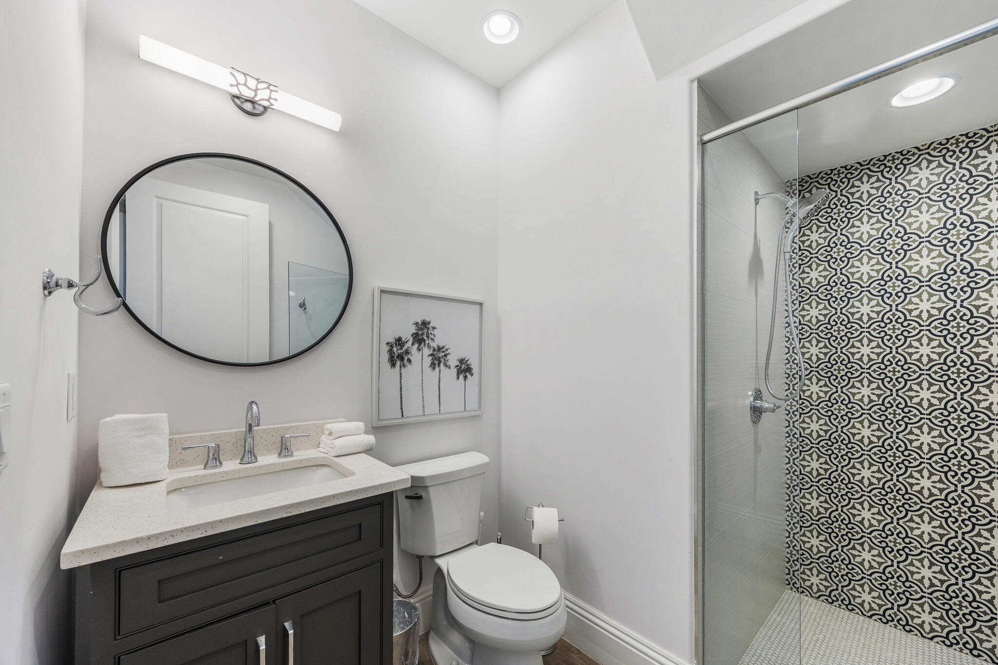 26 Azzurro Way Santa Rosa Beach, FL 32459 - Photo 13 of 78 a bathroom with a sink a toilet and a mirror
