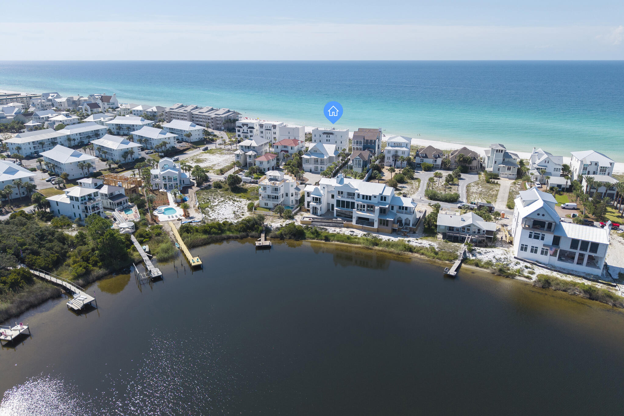 26 Azzurro Way Santa Rosa Beach, FL 32459 - Photo 78 of 78 an aerial view of a house with a ocean view