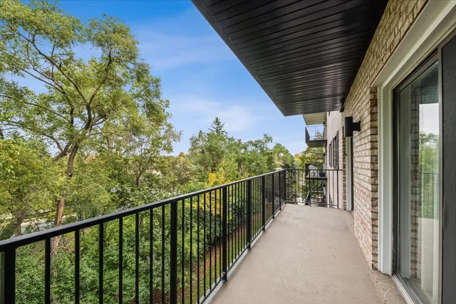 a view of a balcony