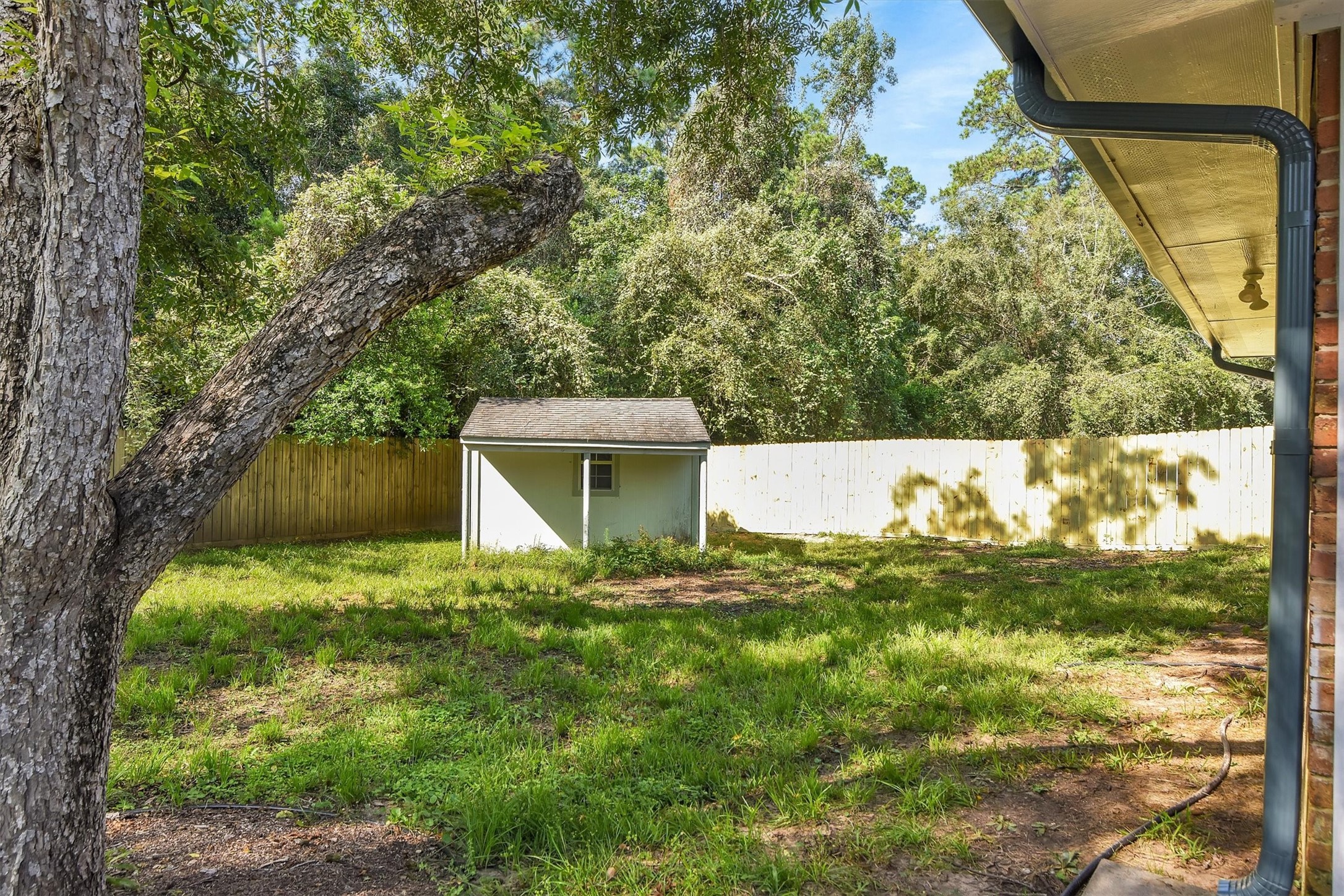 345 Maple Lane Conroe, TX 77304 - Photo 30 of 35 a view of a back yard