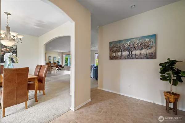 a view of a livingroom with furniture and a livingroom