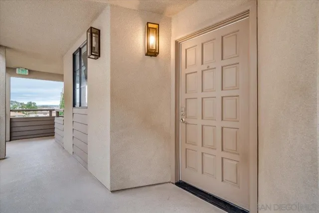 a view of a city from a balcony