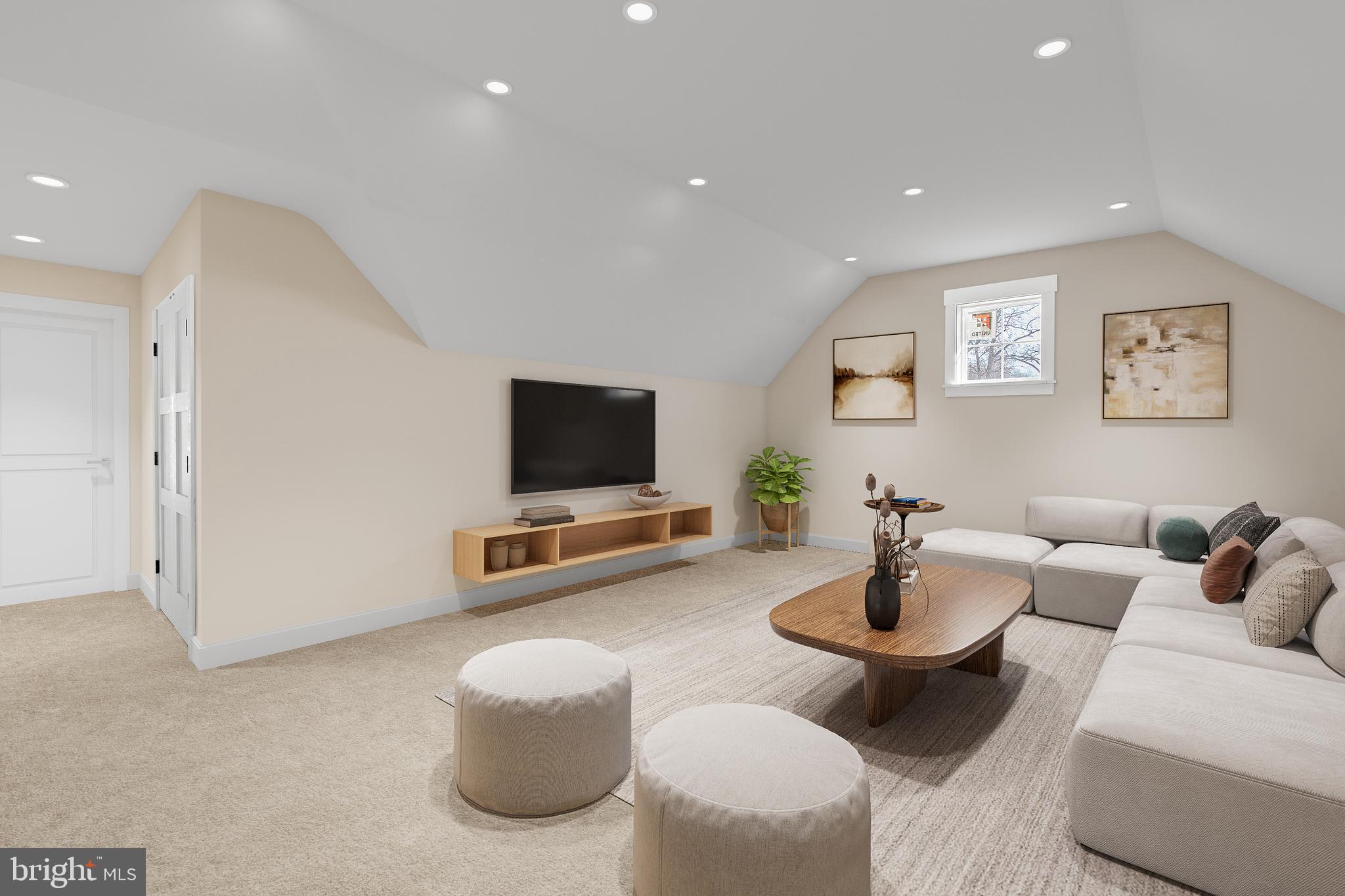 5829 25th Road North Arlington, VA 22207 - Photo 12 of 20 a living room with furniture and a flat screen tv