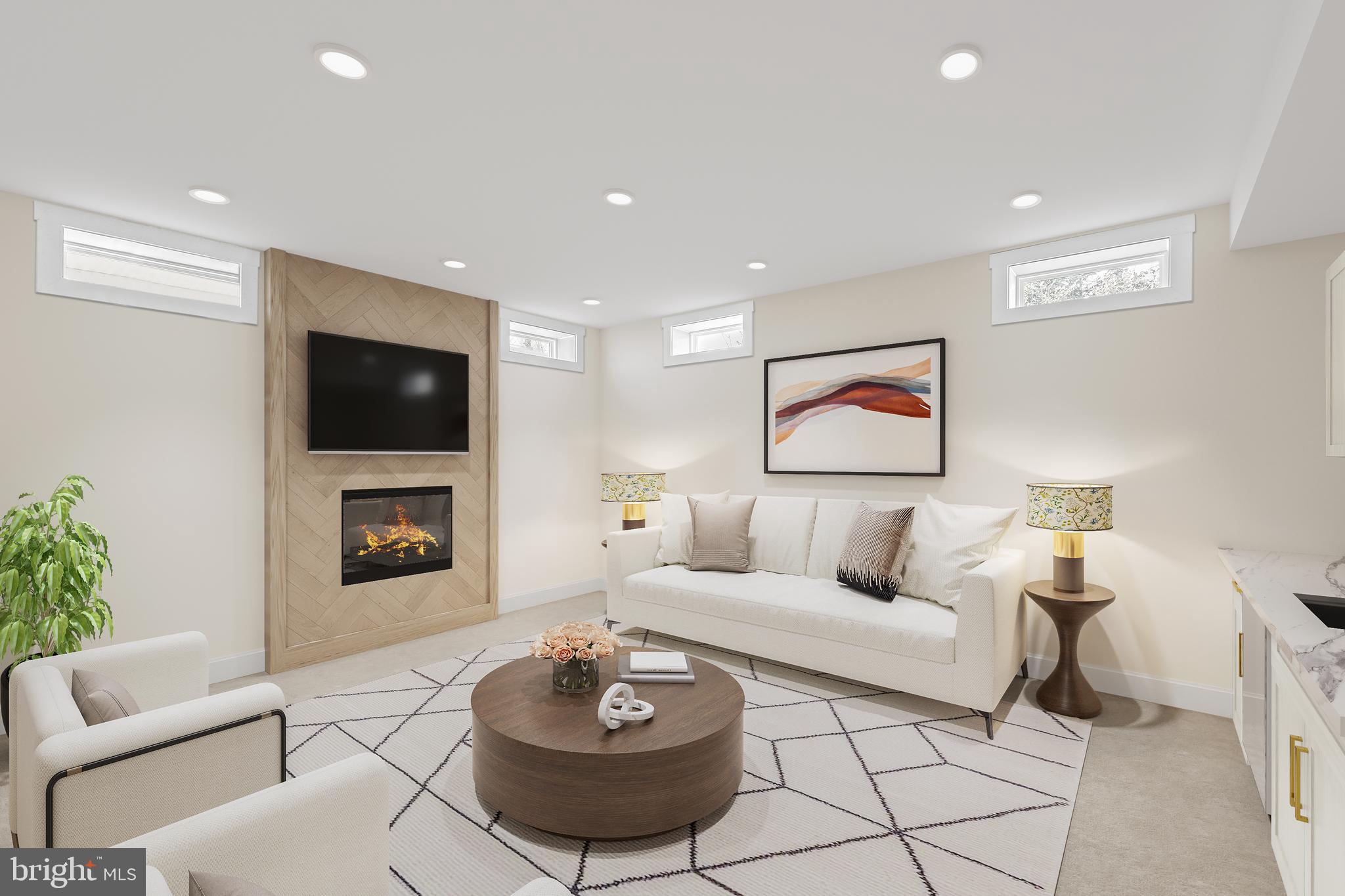 5829 25th Road North Arlington, VA 22207 - Photo 13 of 20 a living room with furniture and a flat screen tv