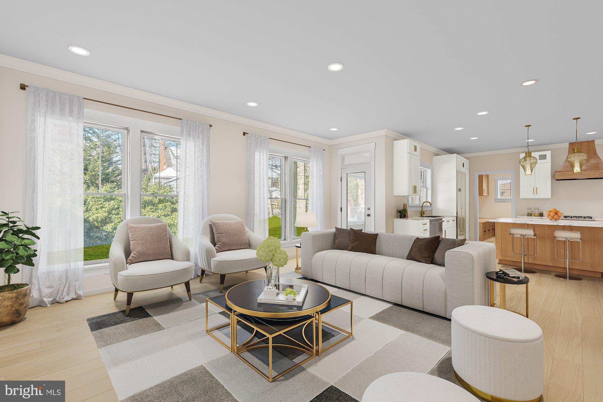 5829 25th Road North Arlington, VA 22207 - Photo 7 of 20 a living room with furniture and a large window