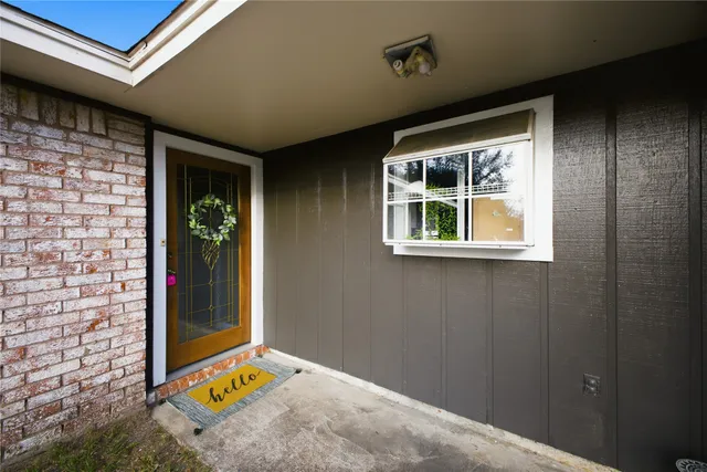 a view of an front door