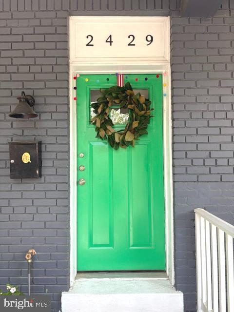 2429 3rd Street Northeast Washington, DC 20002 - Photo 2 of 4 a view of a entryway door of the house