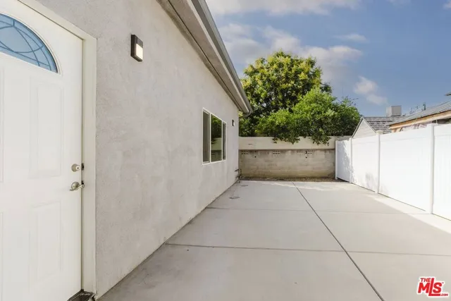 a backyard of a house