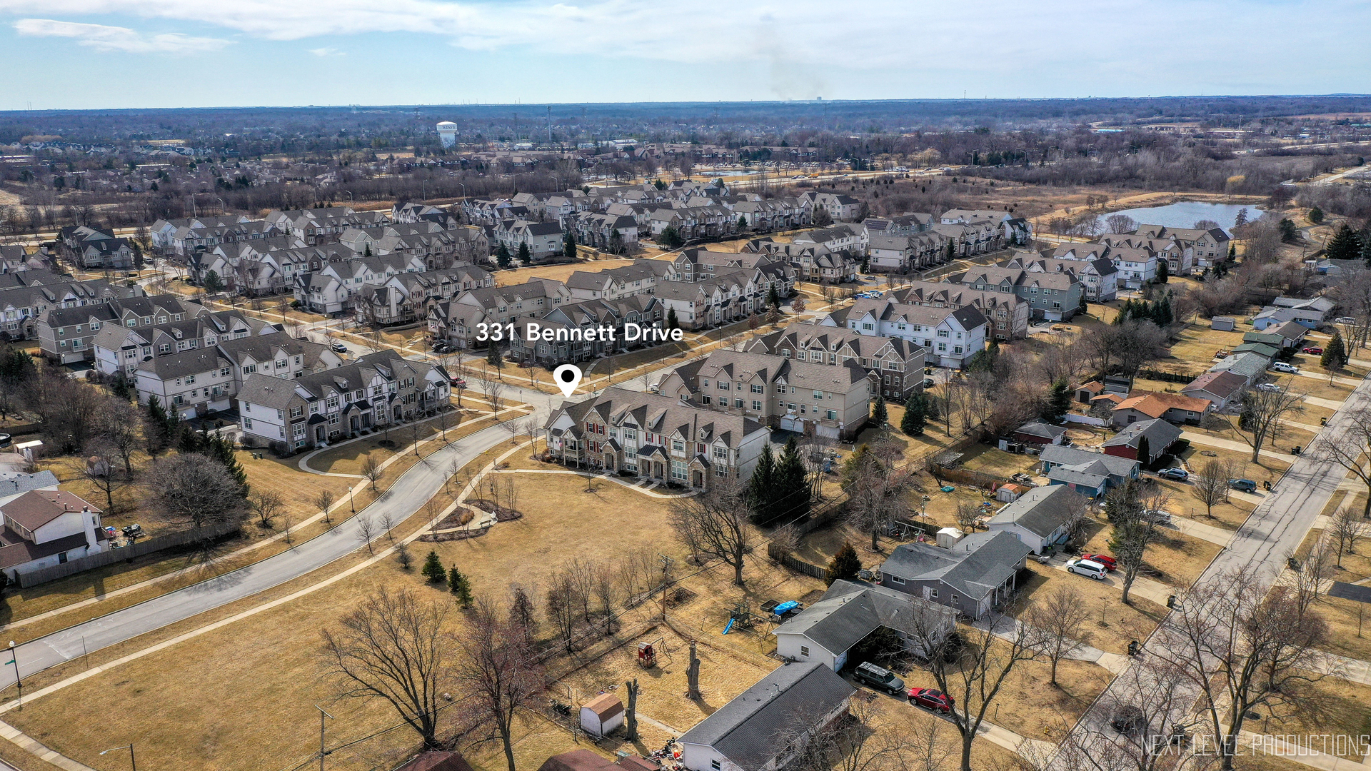 331 Bennett Drive Carol Stream, IL 60188 - Photo 21 of 22 an aerial view of a house with a outdoor space