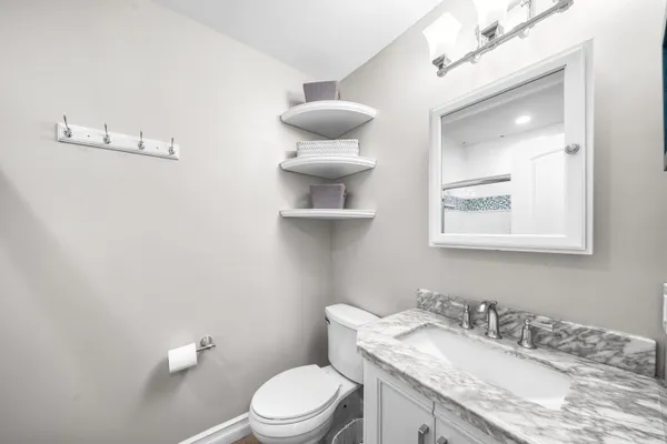 a close view of a sink in a bathroom