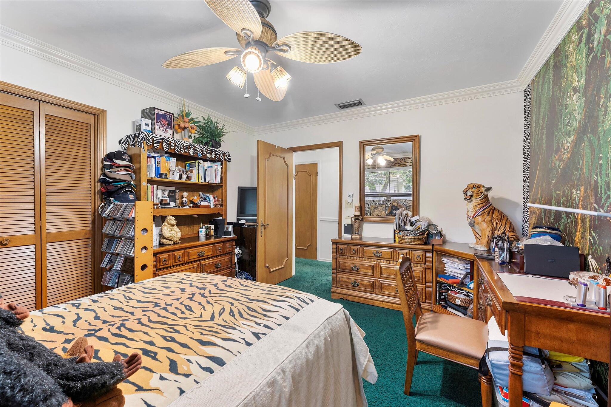 3333 Southwest 59th Street Fort Lauderdale, FL 33312 - Photo 32 of 56 a bedroom with a bed and wooden floor