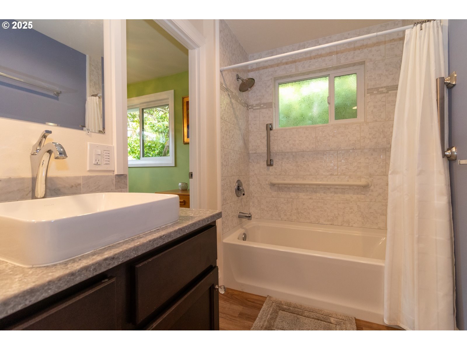 2 Eden Lane Florence, OR 97439 - Photo 36 of 48 a bathroom with a granite countertop sink a toilet and shower