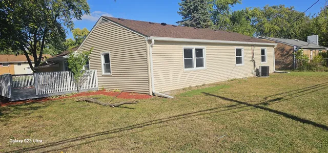 a backyard of a house